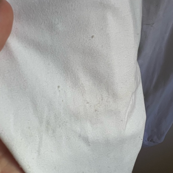 White, M, jogger, Never Worn, elastic waist band w/ strings to tie, fitted ankle - Picture 7 of 7